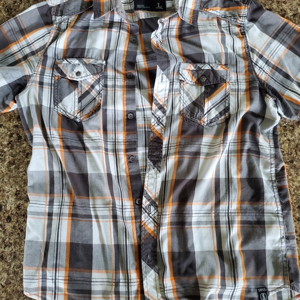 Mens Large Surplus button down